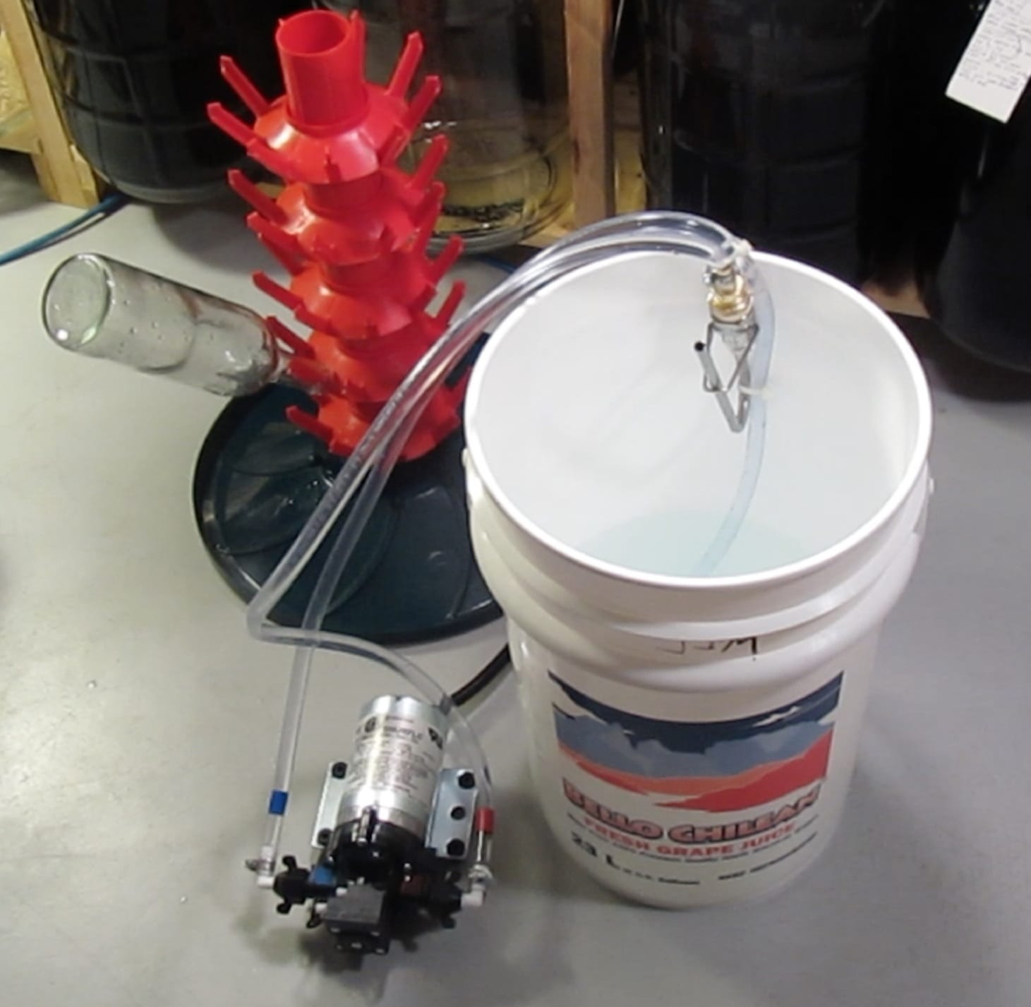 The Pressurized Bottle Sanitizer All in One Wine Pump